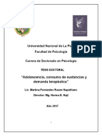 Adolescencia, Consumo de Sustancias y Demánda Terapéutica. TESIS DOCTORAL PDF