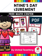 Valentine'S Day Measurement: Free Math Center