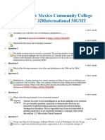Central New Mexico Community College - MGMT 328international MGMT. Graded A