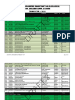 2018 Draft 2 Amalgmated Examtimetable