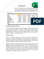 Historia de Excel