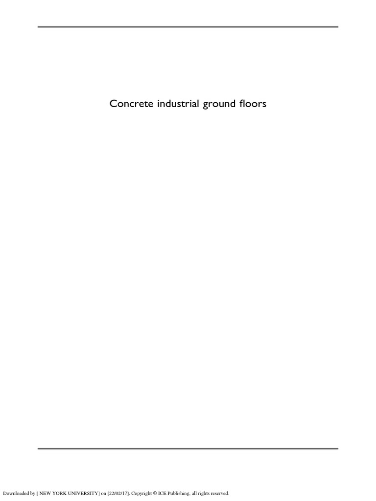 ICE Concrete Industrial Ground Floors PDF PDF Plasticity (Physics