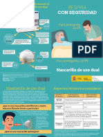 Díptico. Respira Con Seguridad. Mascarilla Dual