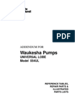 Waukesha Pumps: Addendum For