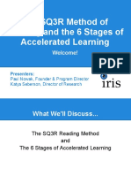 13 The SQ3R Method of Reading and The 6 Stages of Accelerated Learning