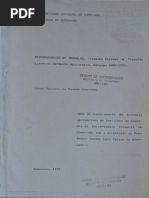 Reordenamento Do Trabalho. Trabalho Escravo e Trabalho Livre No Nordeste Açucareiro, Sergipe, 1850-1930 PDF