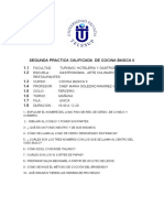 Segunda Practica Calificada de Cocina Basica Ii - Junin