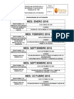 Cronograma de Actividades