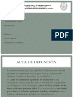 Acta Defuncion