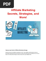 Affiliate Marketing Secrets, Strategies, and More