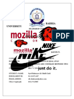 ANALYSIS & COMPARISON of Mozilla Corporation and Nike, Inc. 