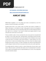 Aimcat 2002 PDF