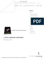 ¿Cómo Componer Canciones