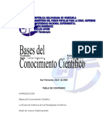 Bases Del Conocimiento Científico