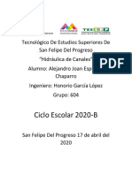 Examen Del Segundo Parcial Hidráilica de Canales