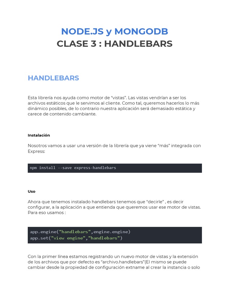 Handlebars PDF Archivo de computadora ciberespacio