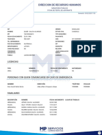 Direccion de Recursos Humanos: Datos Personales