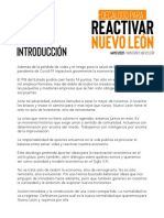 Decálogo Reactivación Nuevo León 