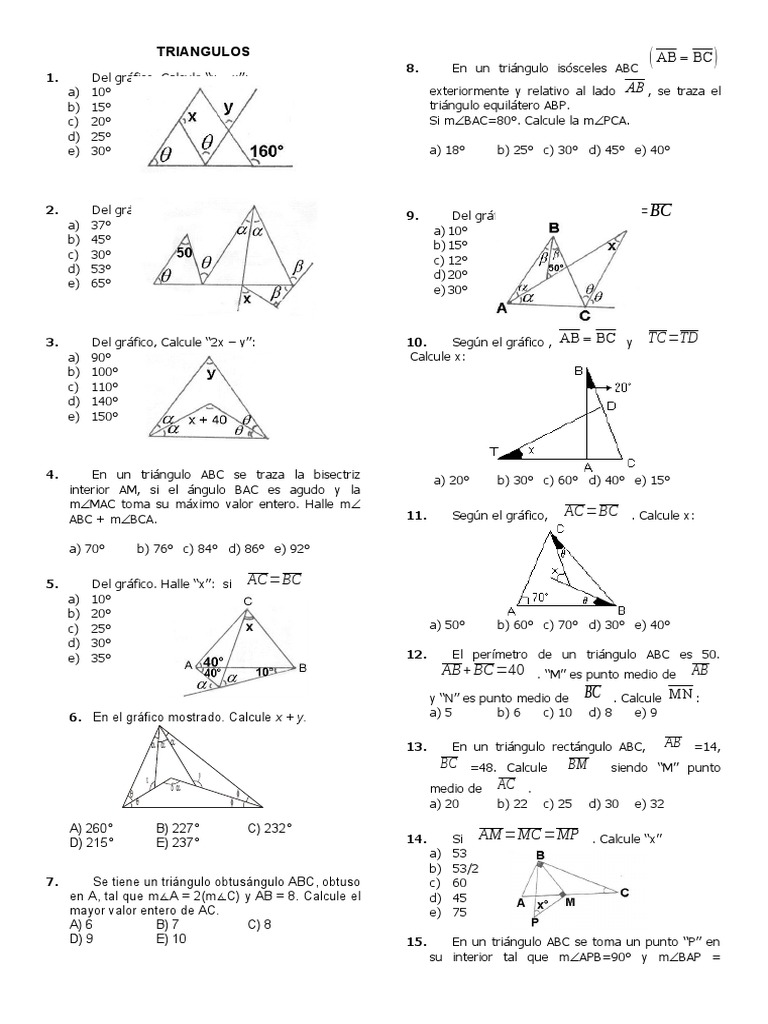 Triangulos Pdf Geometria Triangular Triangulo