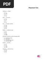 Placement Test 2