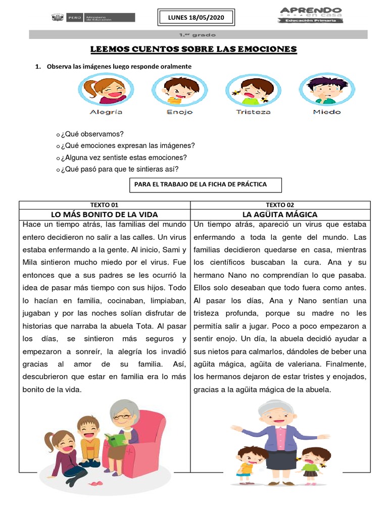 Fichas de Lectura | PDF | Las emociones