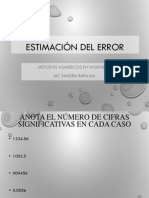 Estimación de Error