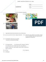 Higiene y Seguridad de Alimentos - Print - Quizizz