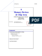 9 Memory Devices & Chip Area: Assignments