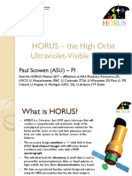 HORUS - The High Orbit Ultraviolet-Visible Satellite: Paul Scowen (ASU) - PI