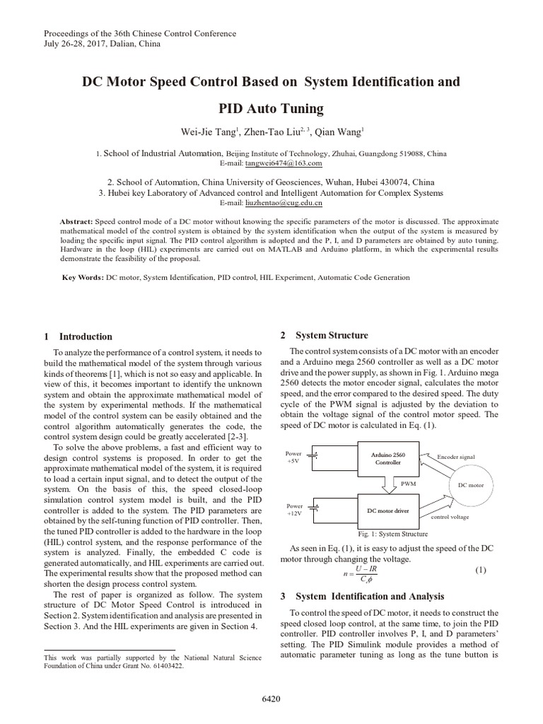 DC Motor Speed Control with PID Tuning | PDF | Control Theory | Control ...
