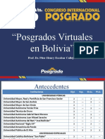 POnencia - Posgrados Virtuales en Bolivia