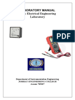 Laboratory Manual Basic Electrical Engineering Laboratory