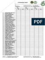 JRMSU Nursing Attendance Sheets