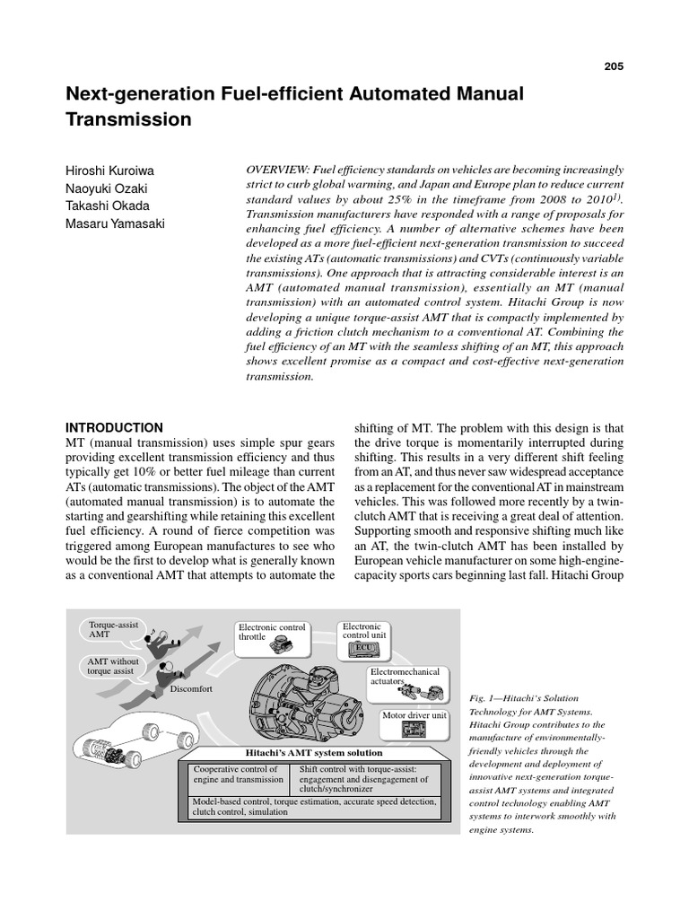 NextGeneration FuelEfficient Automated Manual Transmission PDF