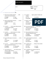 Vocabulary Quiz (Unit 3) : © Express Publishing PHOTOCOPIABLE 1