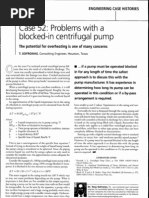 Case 52 Problems With A Blocked-In Centrifugal Pump