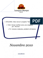 ADOC Rassegna Stampa Novembre 2010