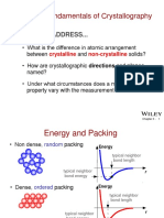 Chapter 3: Fundamentals of Crystallography: Issues To Address..