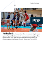 Materials and Equipment in Volleyball