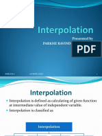 Presented by Parkhe Ravindra Ambadas: Parkhe R A Interpolation 1