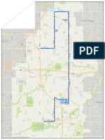 Blue Parade Route Through Downtown