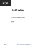 Test Strategy