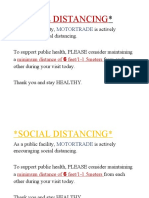 Social Distancing Guidelines