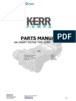 Parts Manual: Ka-3500Pt Piston Type Pump