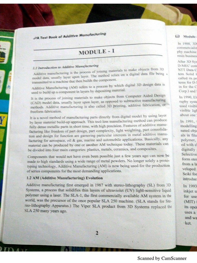 Additive Manufacturing - Module1 | PDF