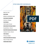 Automotive Partial Reference List - India PDF