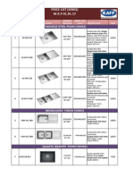 Sinks Price List