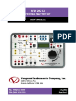 RFD-200 S3: Portable Relay Test Set User'S Manual
