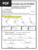 Lecture # Angles