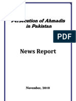 Monthly Newsreport - Ahmadiyya Persecution in Pakistan - November, 2010